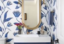 Charming Blue Powder Bath Atelier Interior Design Powder Bath | Color Up | Spring 2022 | Home & Garden Colorado Magazine
