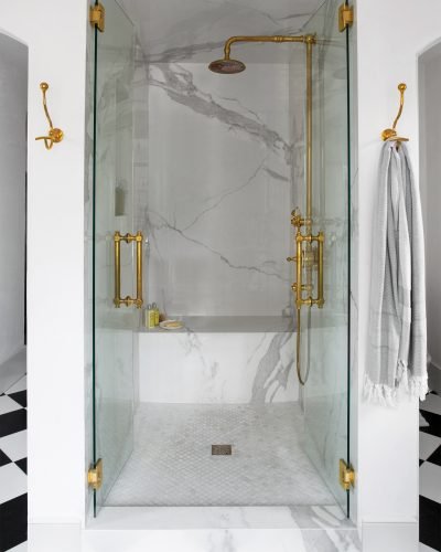 Shower in bathroom designed by Chalet.