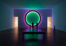 The Creative World of Collin Parson, Curator at the Arvada Center Art: Light Circle, LED’s and Wood, 2014.