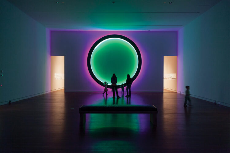 Art: Light Circle, LED’s and Wood, 2014.