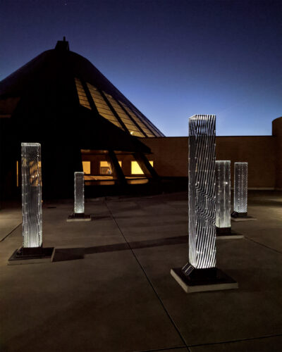 Collin's art: the Interference Towers at University of Wyoming, 2021.