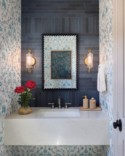 The powder room in the 2026 Home & Garden Colorado Designer Showhouse.