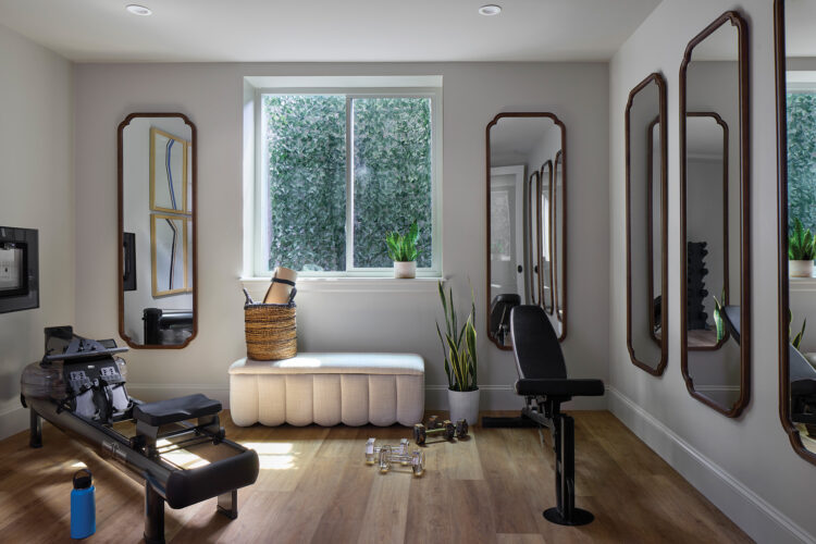 Gym in the wellness retreat in the 2026 Home & Garden Colorado Designer Showhouse.