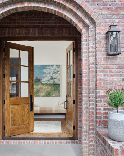 The front door in the 2026 Home & Garden Colorado Designer Showhouse.