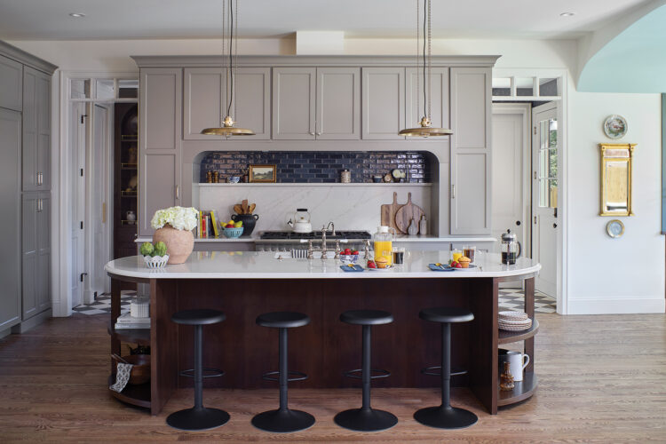 Shot of the kitchen with island in the 2026 Home & Garden Colorado Designer Showhouse.
