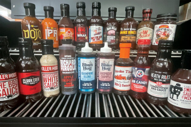 Sauces from from Holy Smokes BBQ.